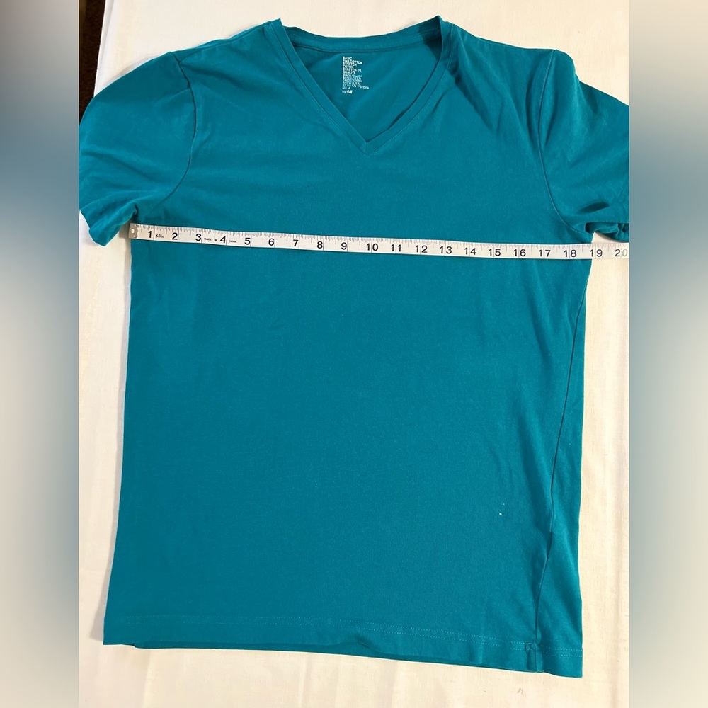 H&M Basic T Shirt Heather Gray Organic Cotton Blend Size Medium - Picture 3 of 5